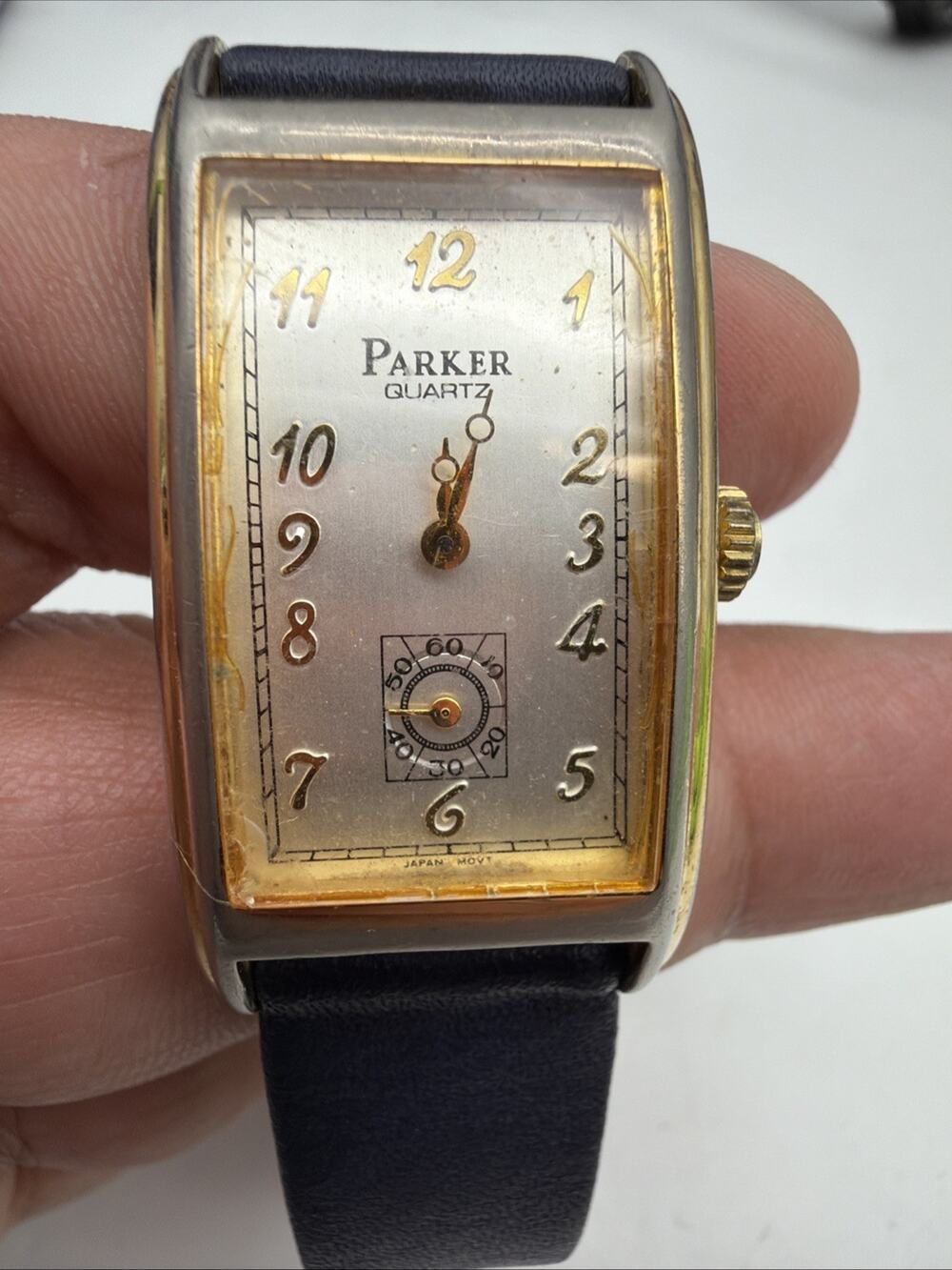 Vintage Parker Curvex Unisex Watch 22mm Gold Tone Watch